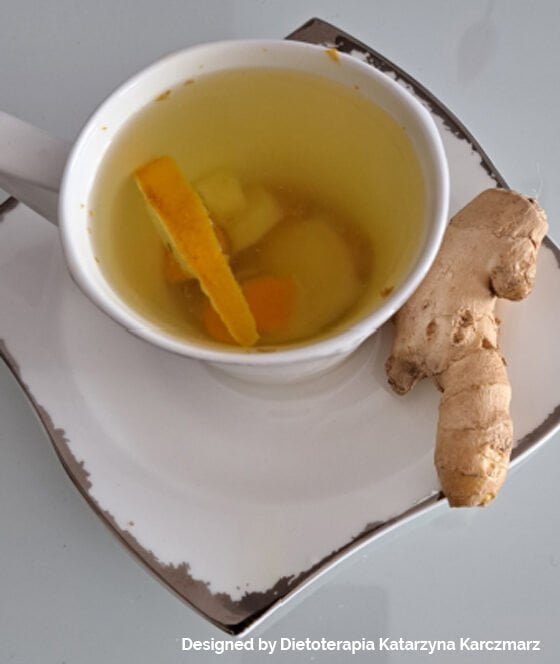 Przepis na napar kurkumowo-imbirowy
